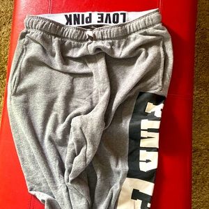 Size Small PINK Gray Sweats
